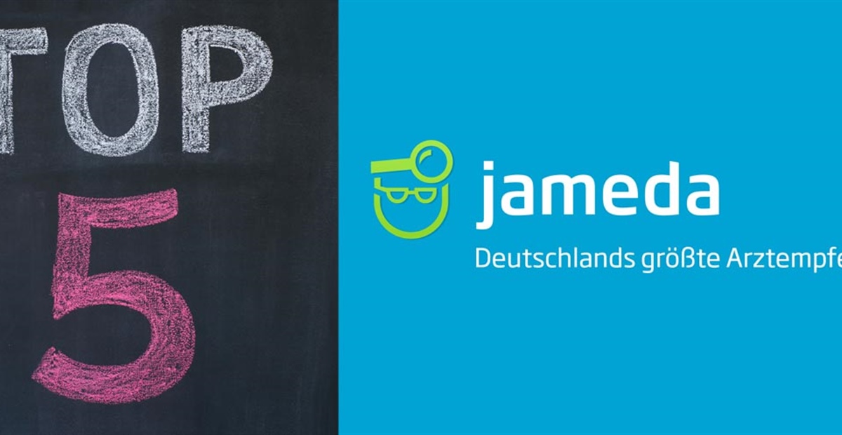 Wir sind Top 5 Zahnarztpraxis bei Jameda