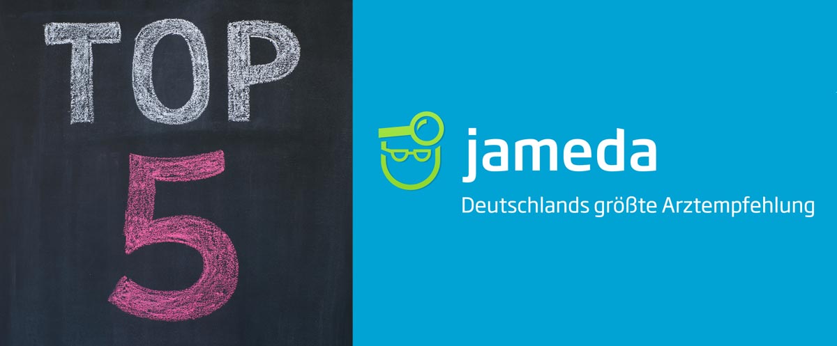 Wir sind Top 5 Zahnarztpraxis bei Jameda